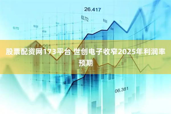股票配资网173平台 世创电子收窄2025年利润率预期